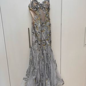 Musani gold evening gown